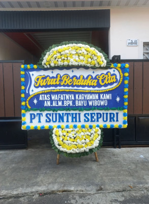Papan Bunga Duka di Waringinsari